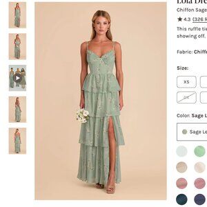 Birdy Grey Lola Dress Chiffon Sage Le Fleur